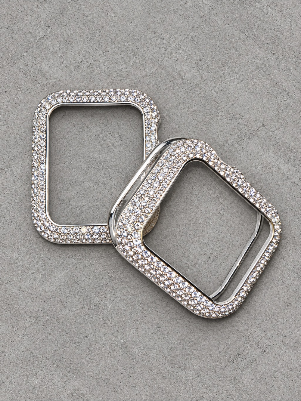 Silver 41mm Bling Watch Case Bezel Rhinestone Apple Watch Case - Picture 2 of 3
